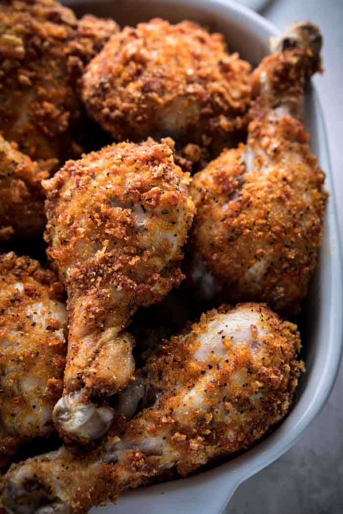 Healthy Oven-Fried Chicken Recipe - Low Carb, Gluten Free, Keto Friendly