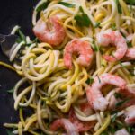 Low Carb Keto Shrimp Scampi Recipe - Summer Squash Noodles